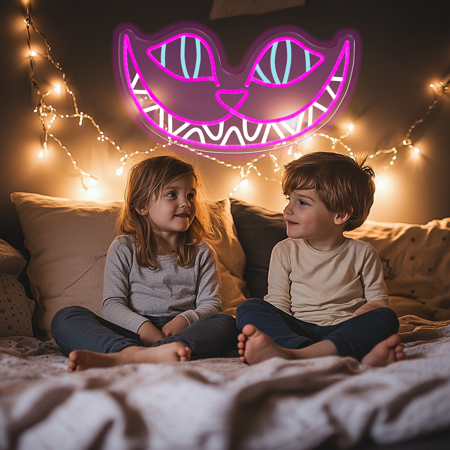 Cat Neon Signs, Anime Neon Light for Wall Decor Dimmable LED Light Up for Bedroom Man Cave Party Bar Office Birthday Background Gifts for Kids